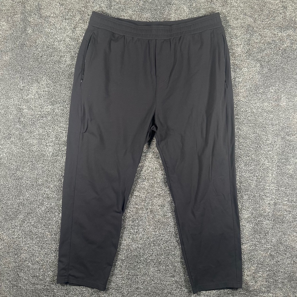 Public Rec All Day Every Day Pants Mens 40/28 Black Tapered Athleisure Stretch
